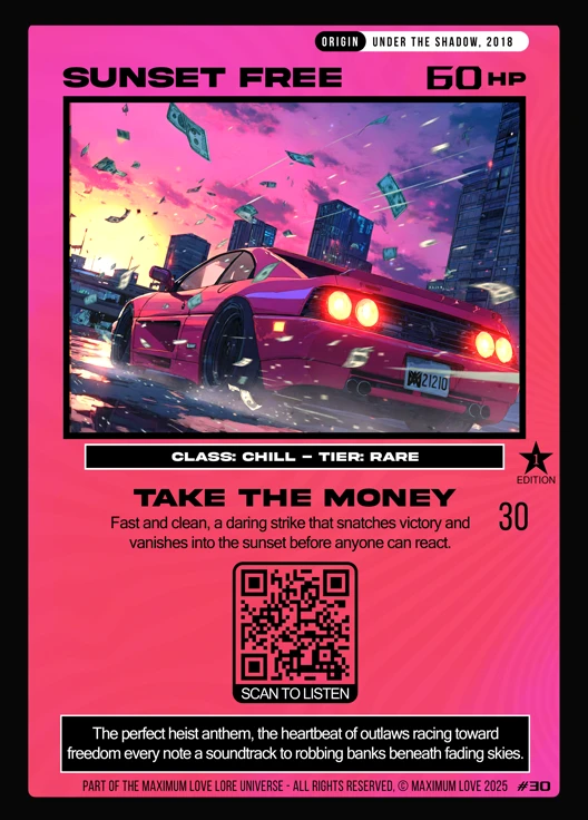 Sunset Free trading card